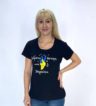 Патріотична жіноча футболка чорна — изображение 3